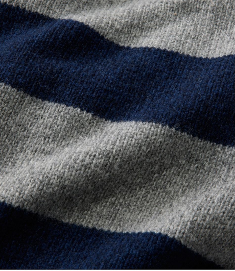 Men's Bean's Classic Ragg Wool Sweater, Rollneck, Stripe