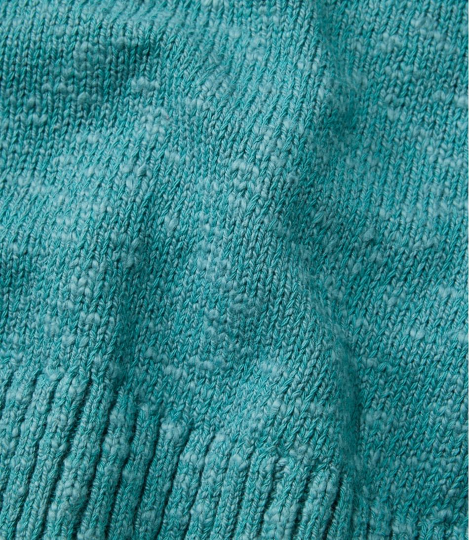 Women's Cotton Ragg Sweater, Crewneck Fair Isle