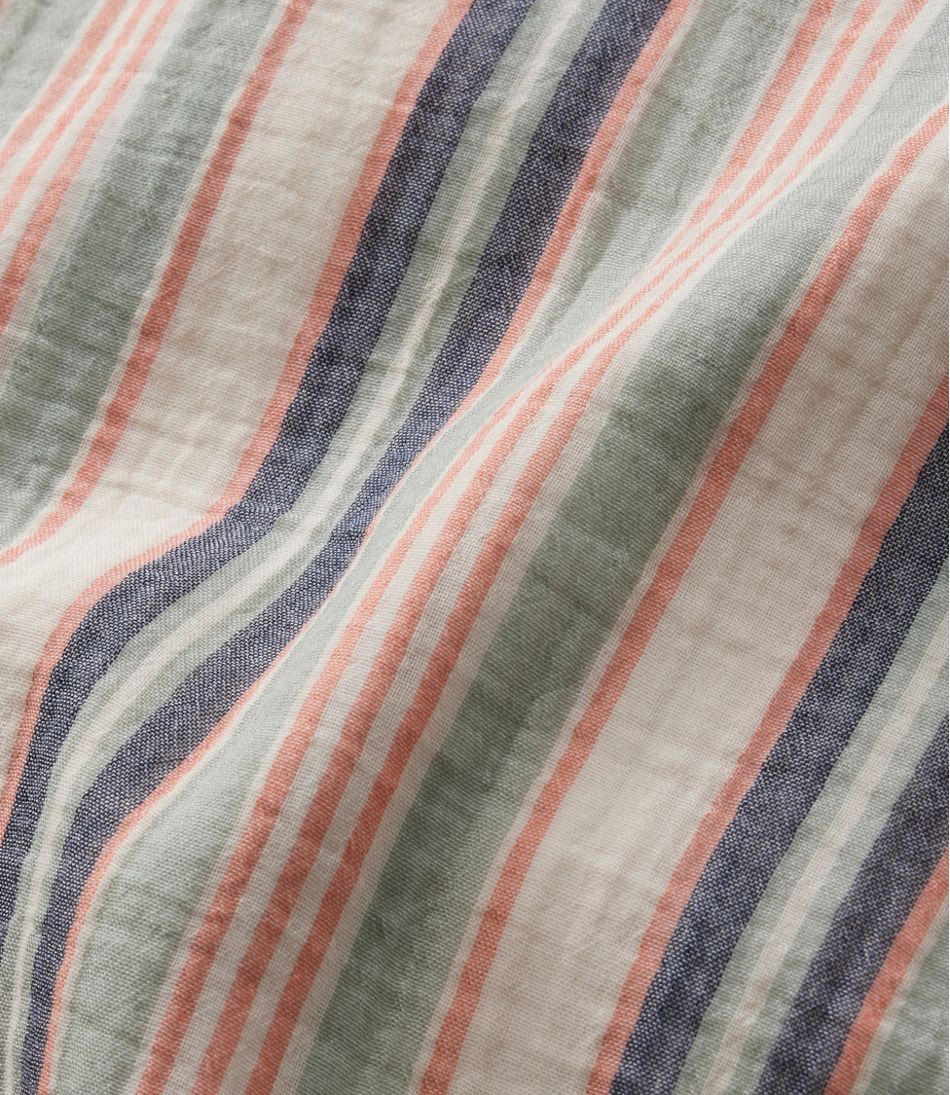 Women's Cloud Gauze Short-Sleeve Shift Dress, Stripe