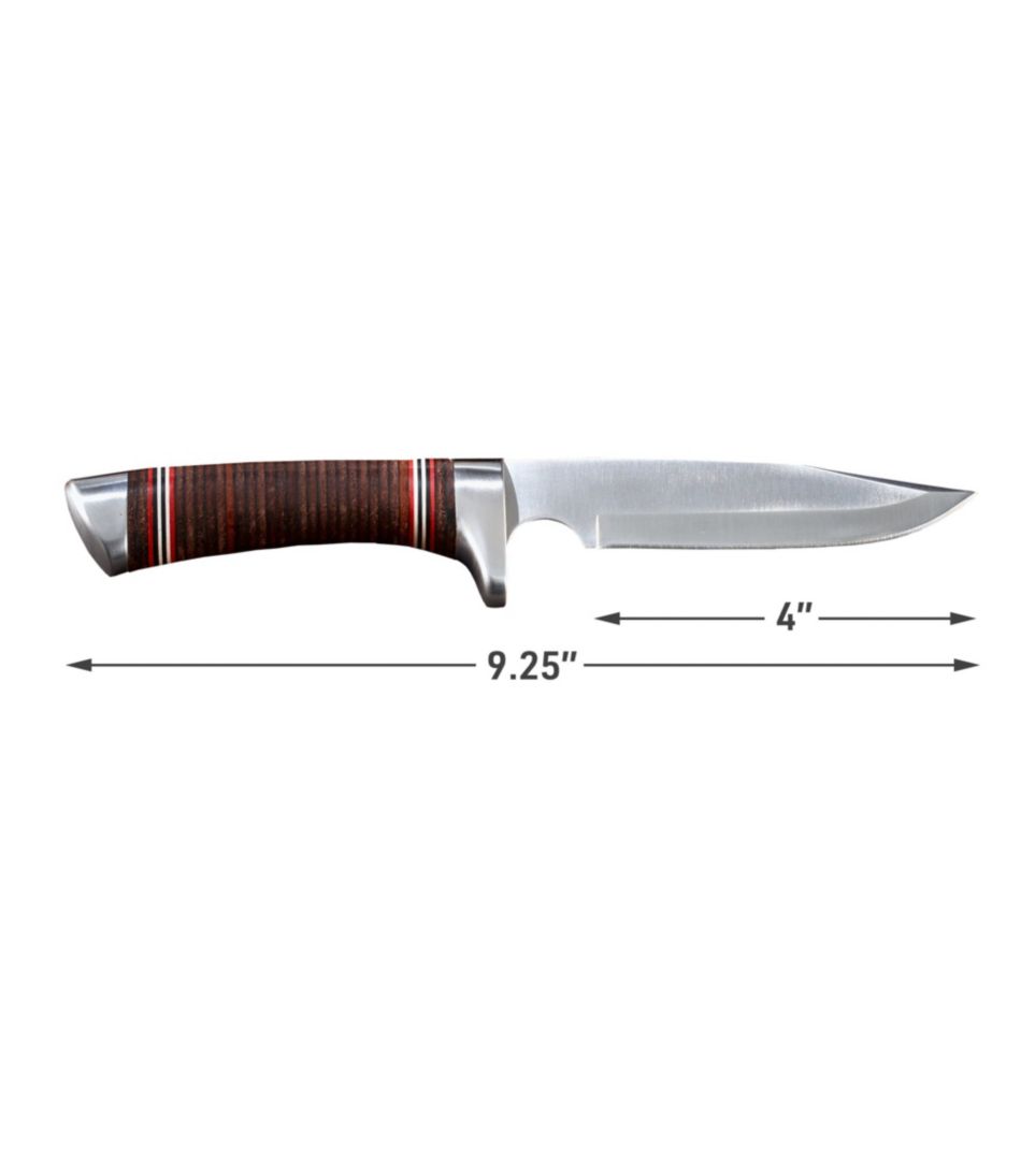 Stacked Leather Hunting Knife