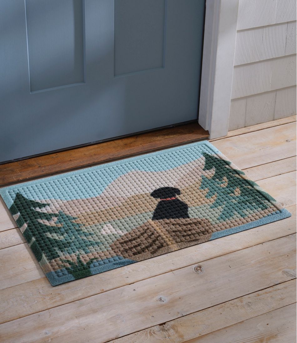 Printed Recycled Waterhog Doormat, Row Boats