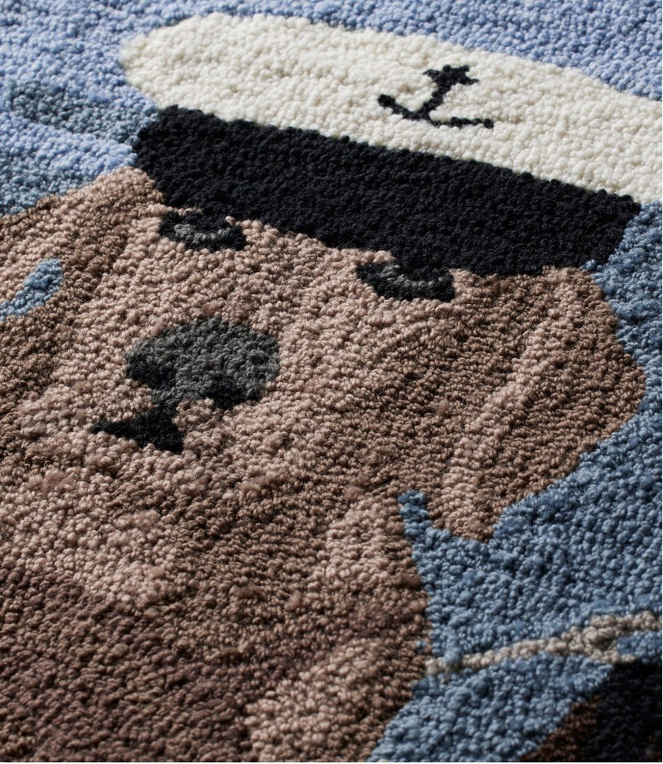 Indoor/Outdoor Vacationland Rug, Seaside Dogs