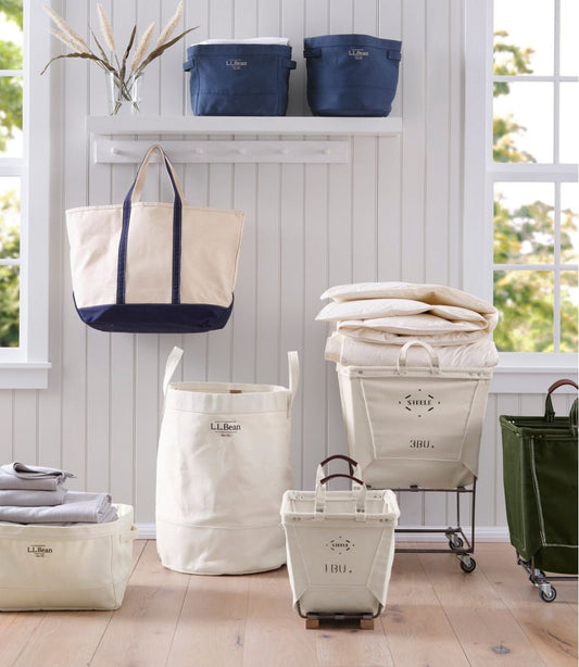 Canvas Storage Cubby Tote