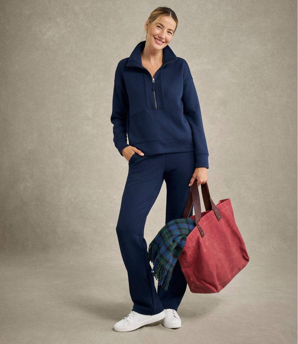 Women's CloudSoft Pants, Mid-Rise Straight-Leg