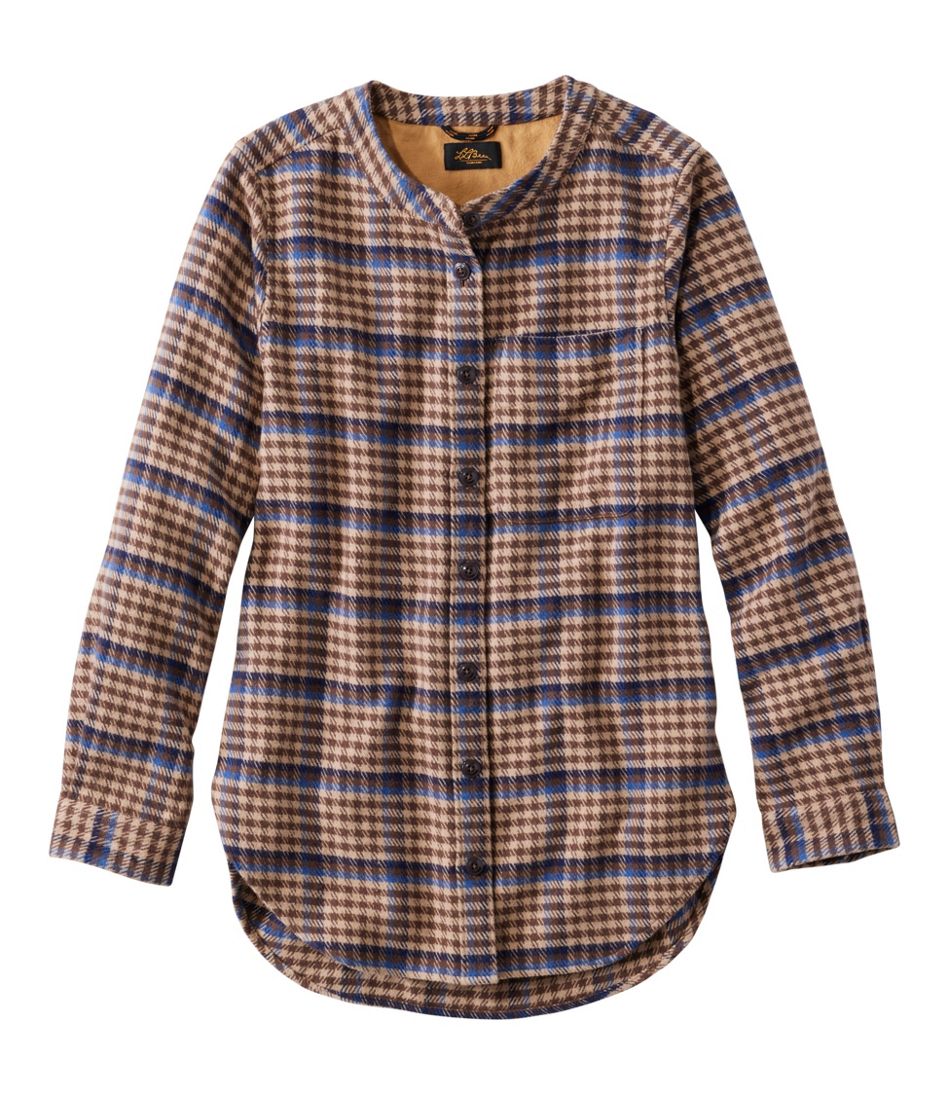 Women's Signature 1933 Collarless Chamois Tunic, Plaid