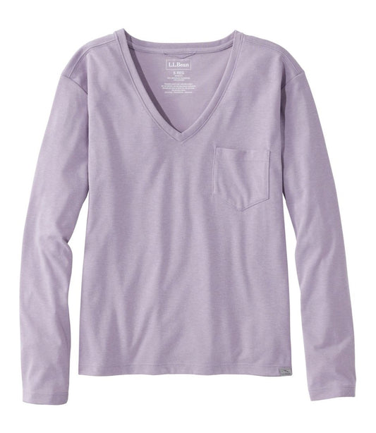 Women's Vista Camp V-Neck Pocket Tee, Long-Sleeve