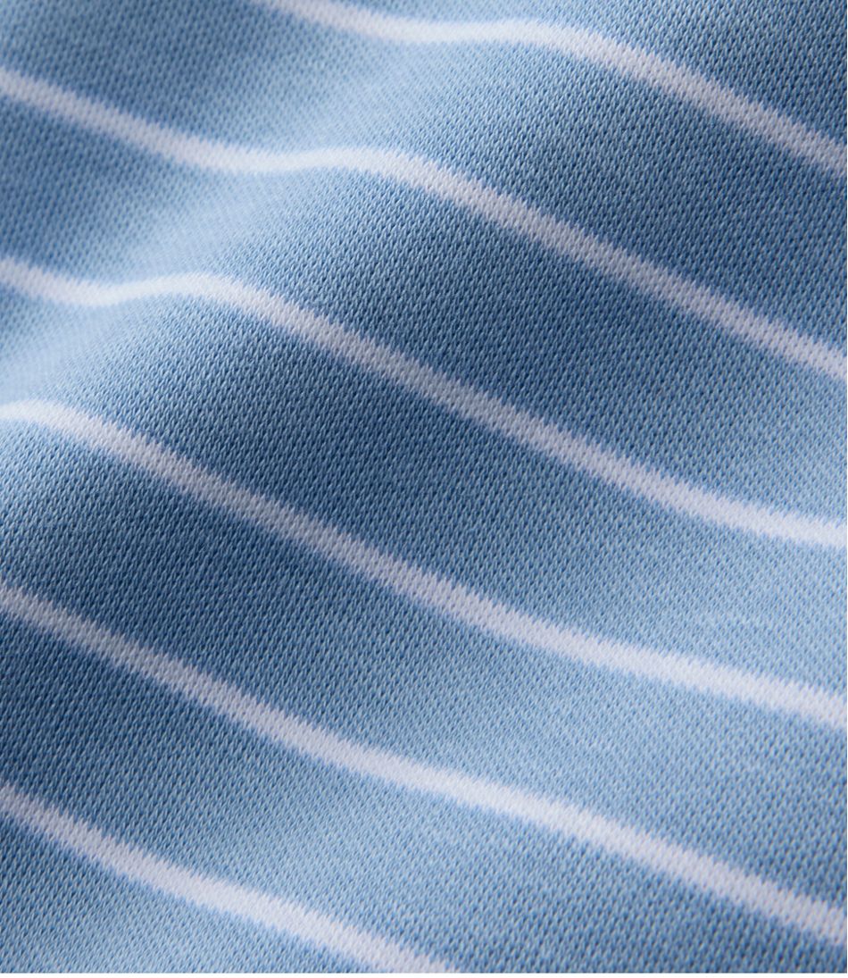 Women's Pima Cotton Tee, Long-Sleeve Crewneck Cardigan Stripe
