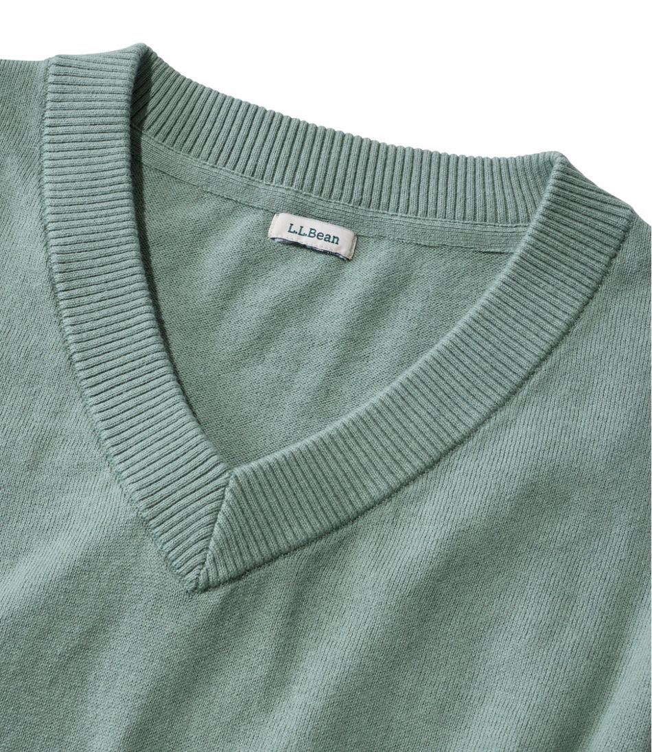 Women's Cotton/Cashmere Sweater, V-Neck