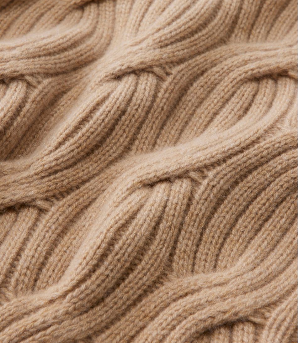 Women's Signature Premium Cashmere Cable Sweater, Crewneck