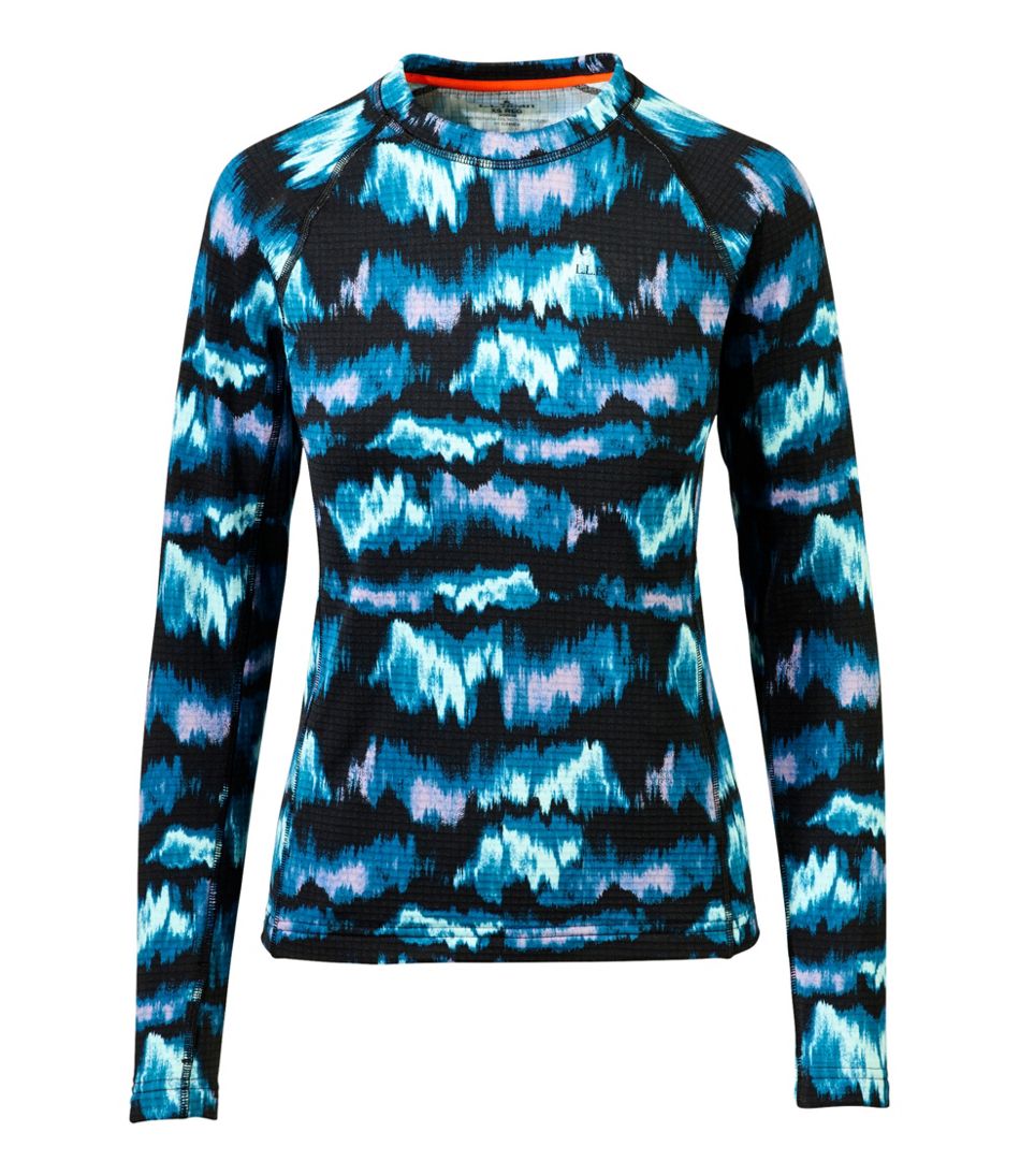 Women's Heavyweight Base Layer Crew Top, Print