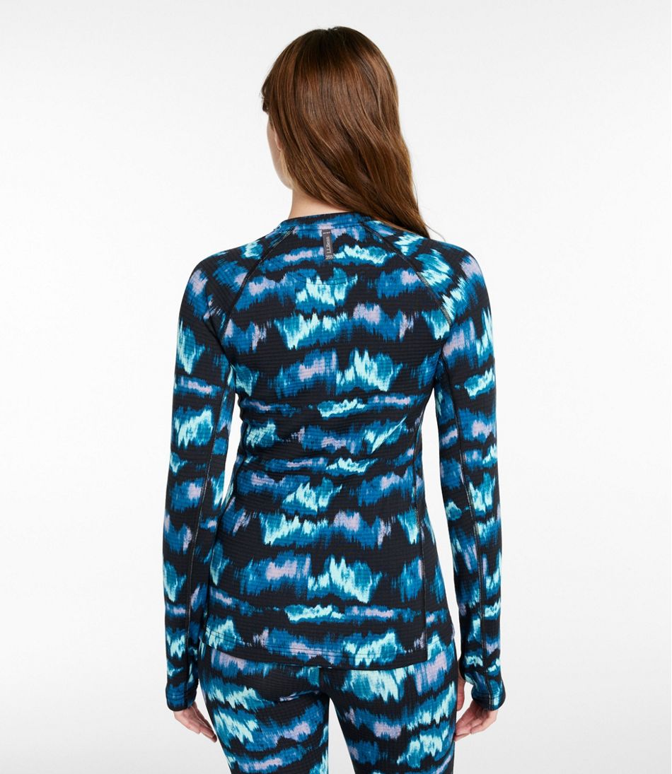 Women's Heavyweight Base Layer Crew Top, Print