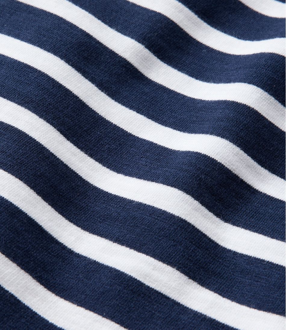 Women's Peaks Island Button Mockneck, Stripe
