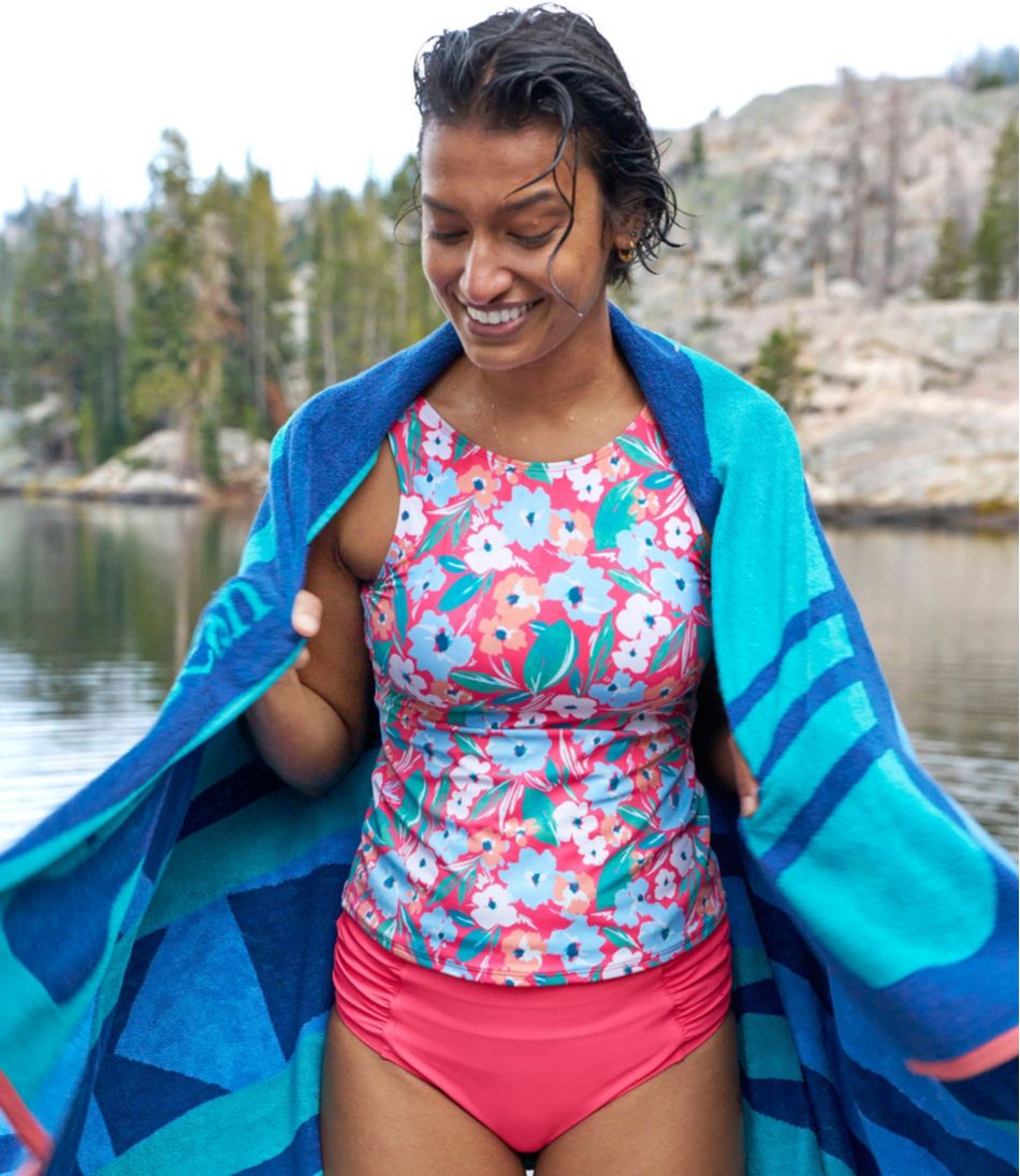 Women's BeanSport Highneck Tankini Top, Print