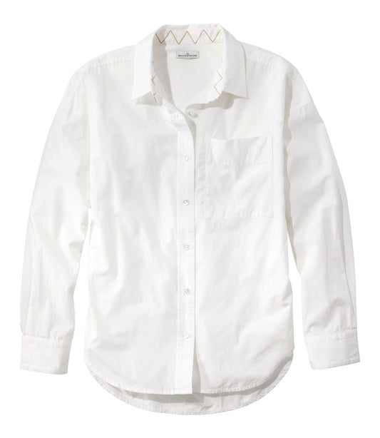 Women's Signature Premium Essential Poplin Shirt, Long-Sleeve