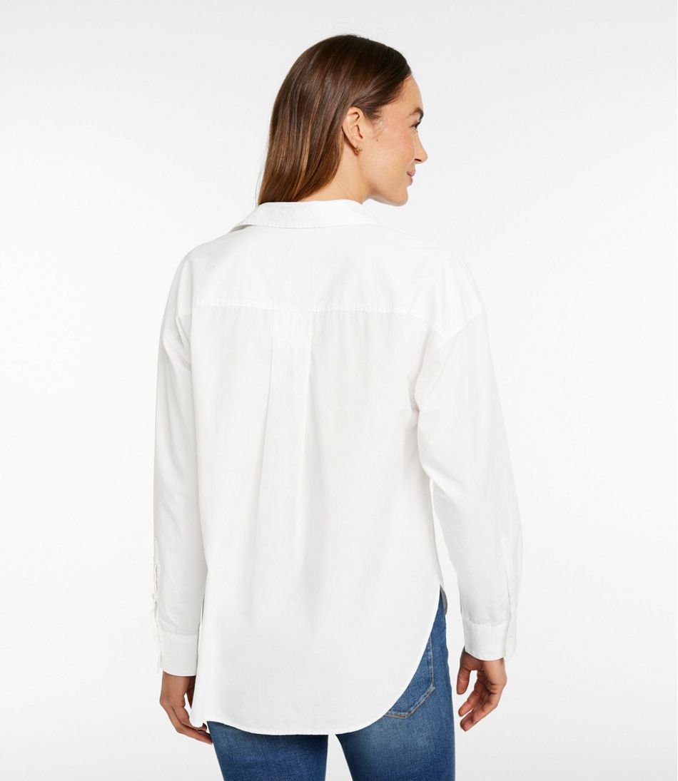 Women's Signature Premium Essential Poplin Shirt, Long-Sleeve