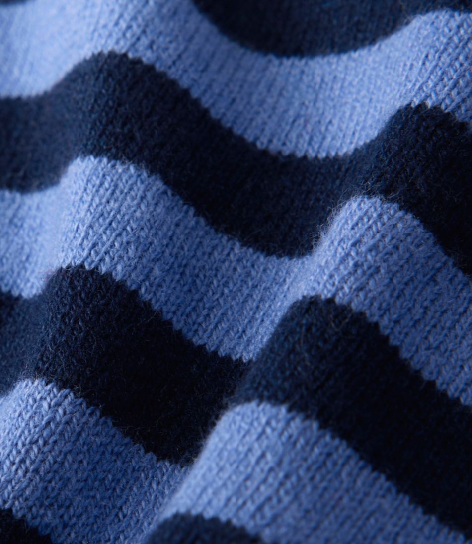Women's Cotton/Cashmere Knit Triangle Scarf, Striped