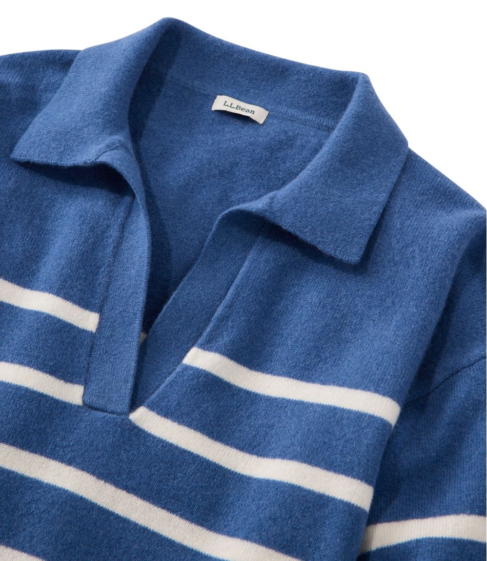 Women's Classic Cashmere Sweater, Relaxed Polo