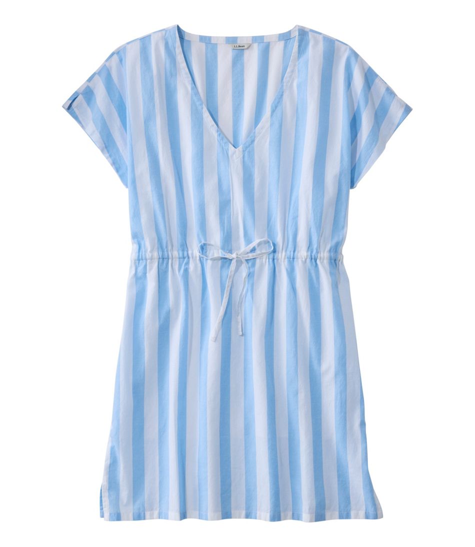 Women's Coastal Cotton Cover-Up Caftan, Print