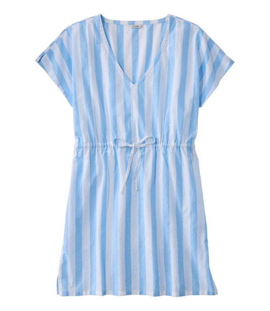 Women's Coastal Cotton Cover-Up Caftan, Print