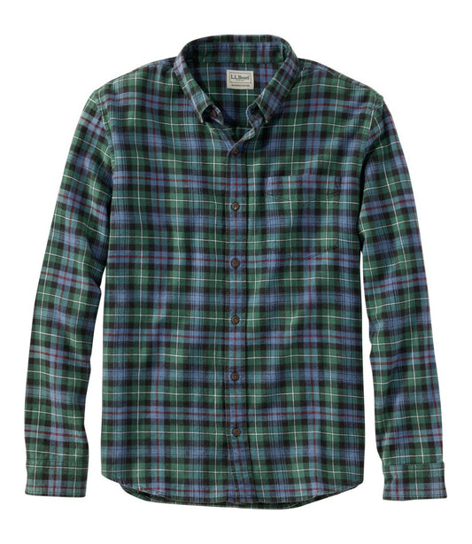 Men's Sunwashed Twill Shirt, Slightly Fitted Untucked Fit