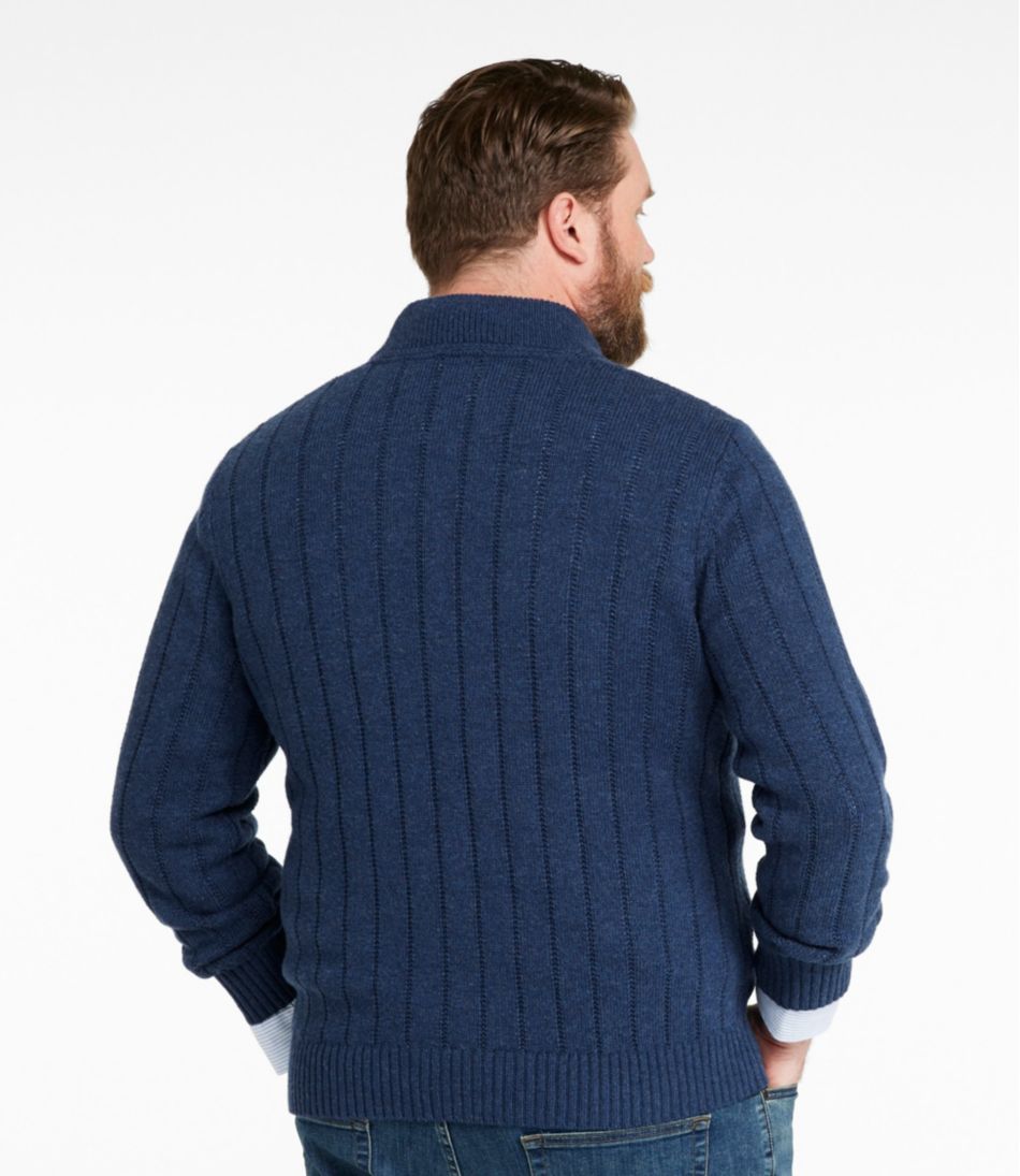 Men's Riverton Wool/Cotton Sweater, Mockneck