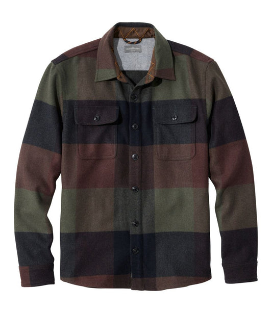 Men's Signature Wool Workshirt, Plaid