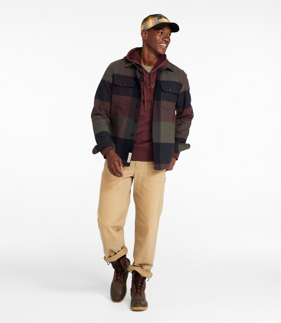 Men's Signature Wool Workshirt, Plaid