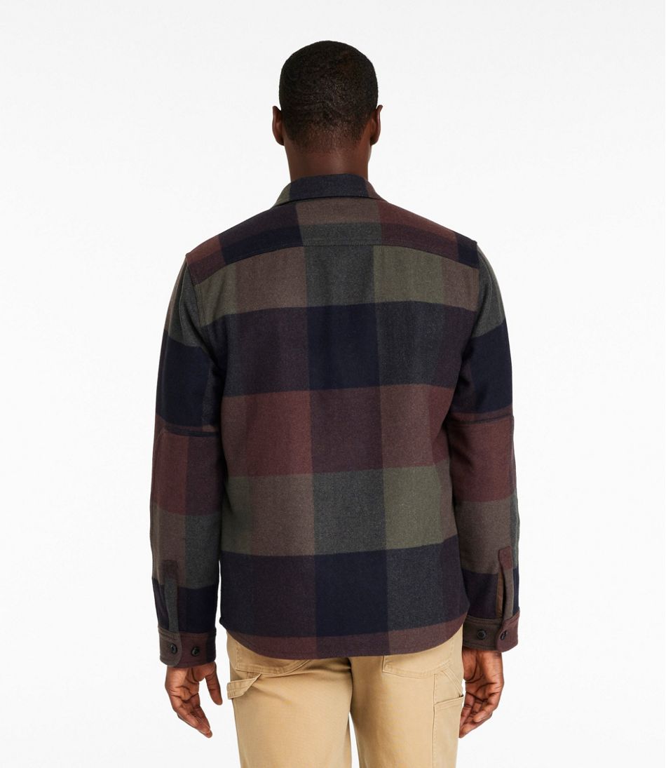 Men's Signature Wool Workshirt, Plaid