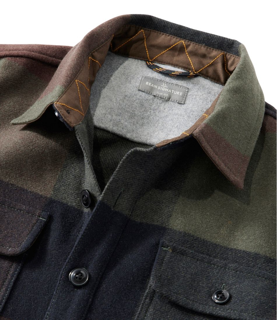 Men's Signature Wool Workshirt, Plaid