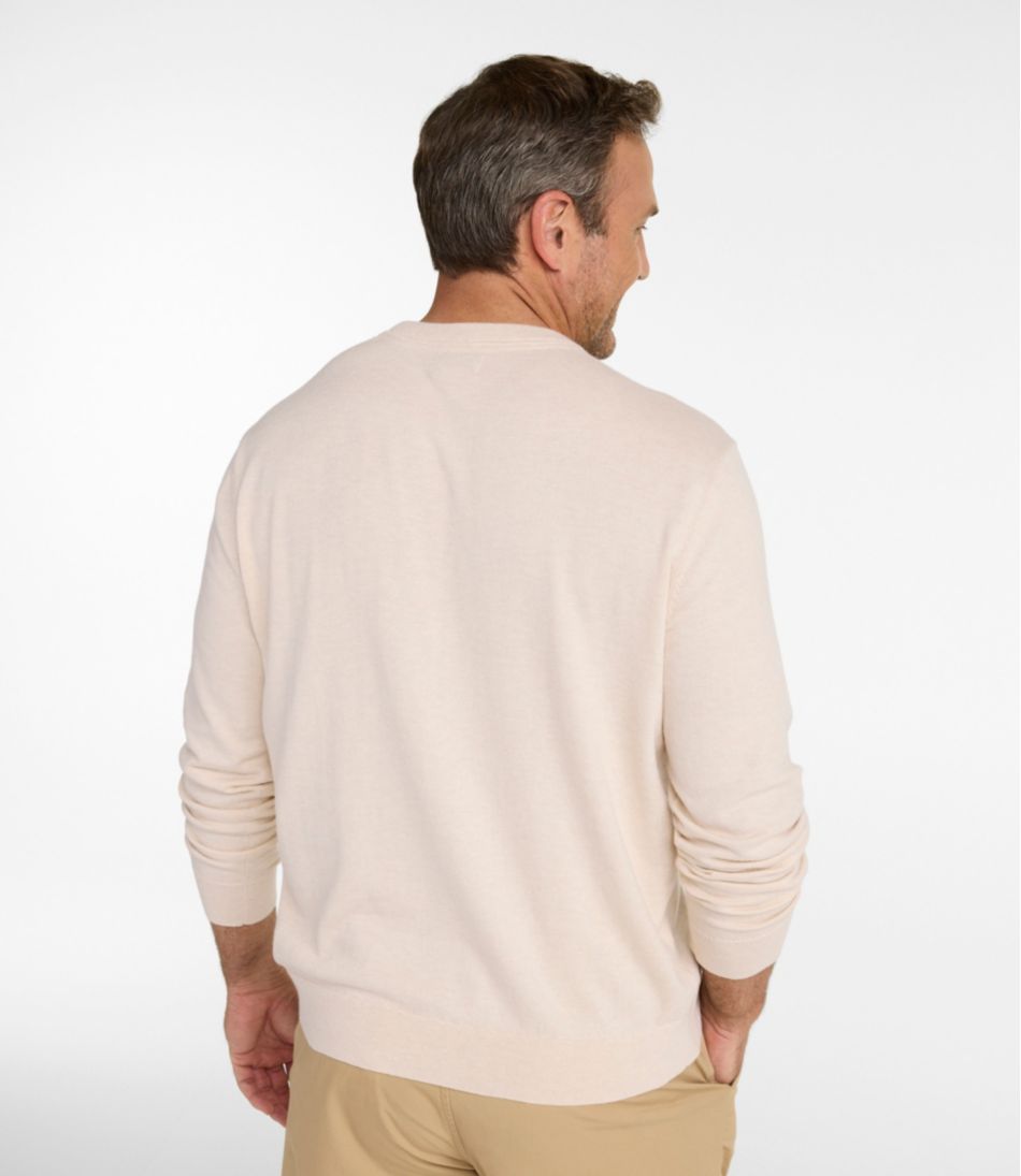 Men's All Seasons Cotton Blend Sweater, Crewneck