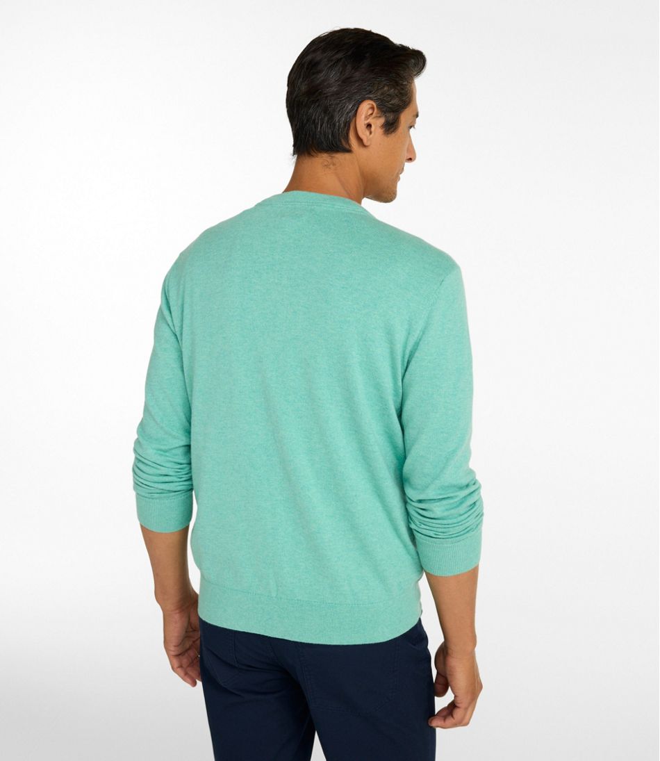Men's All Seasons Cotton Blend Sweater, V-Neck