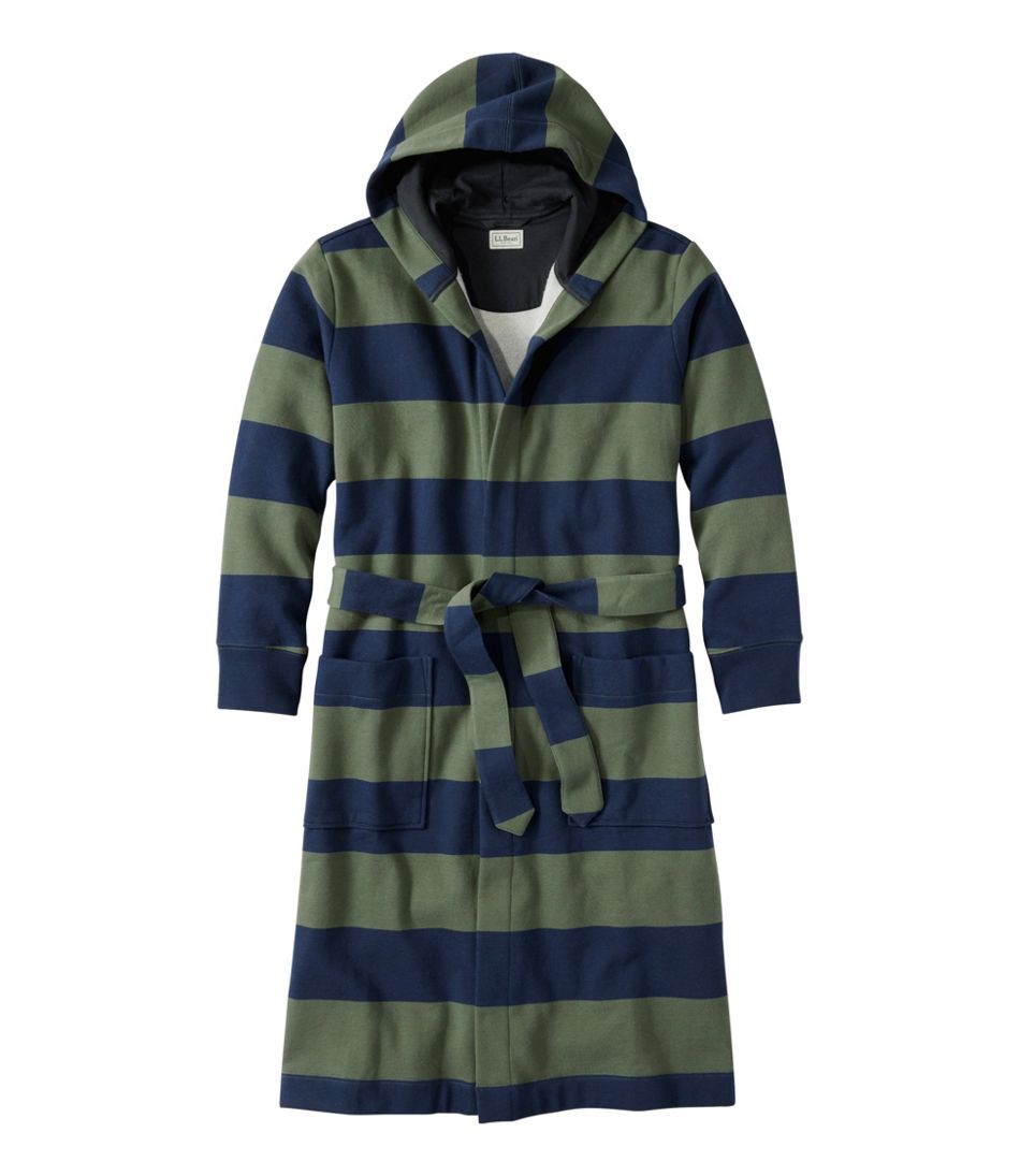 Men's Mariner Sweatshirt Robe, Stripe