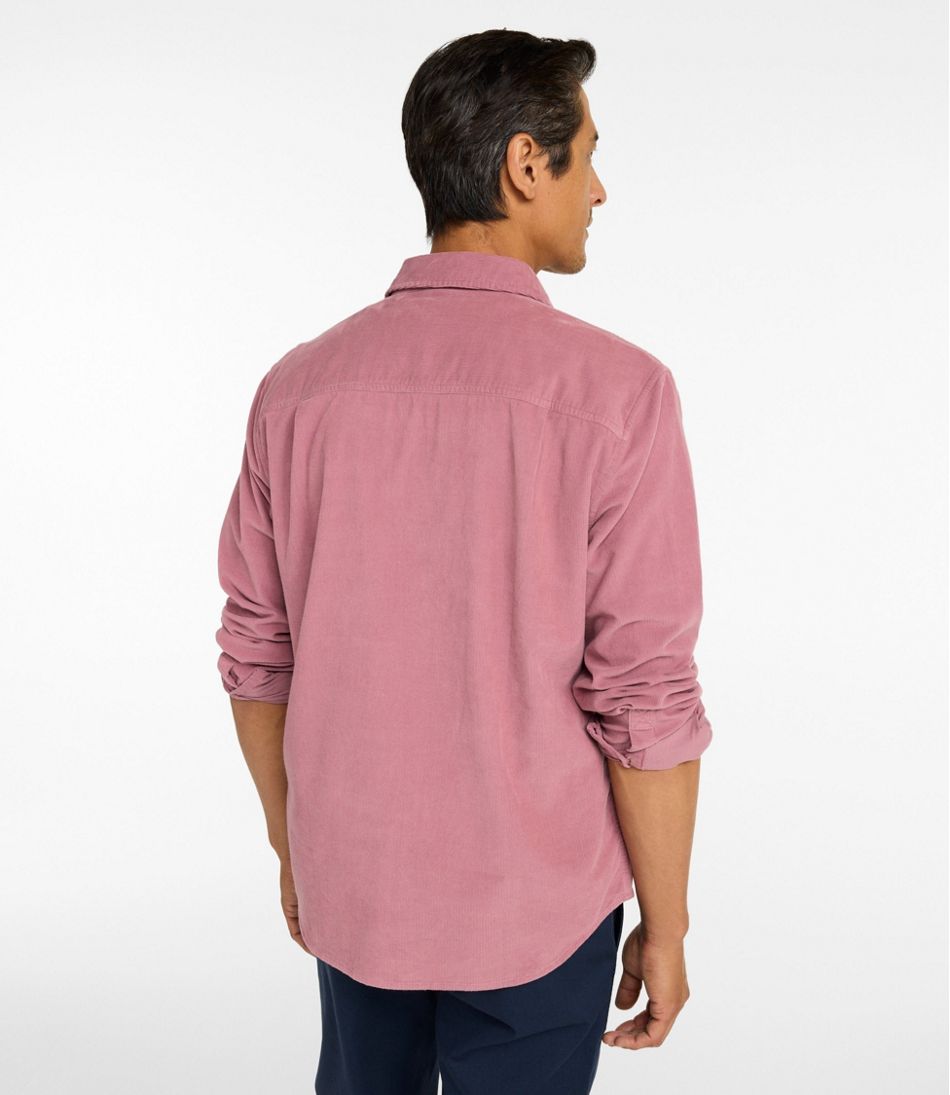 Men's Sunwashed Corduroy Shirt, Slightly Fitted Untucked Fit