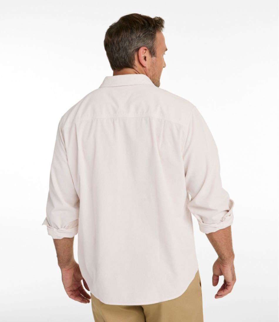 Men's Sunwashed Corduroy Shirt, Slightly Fitted Untucked Fit