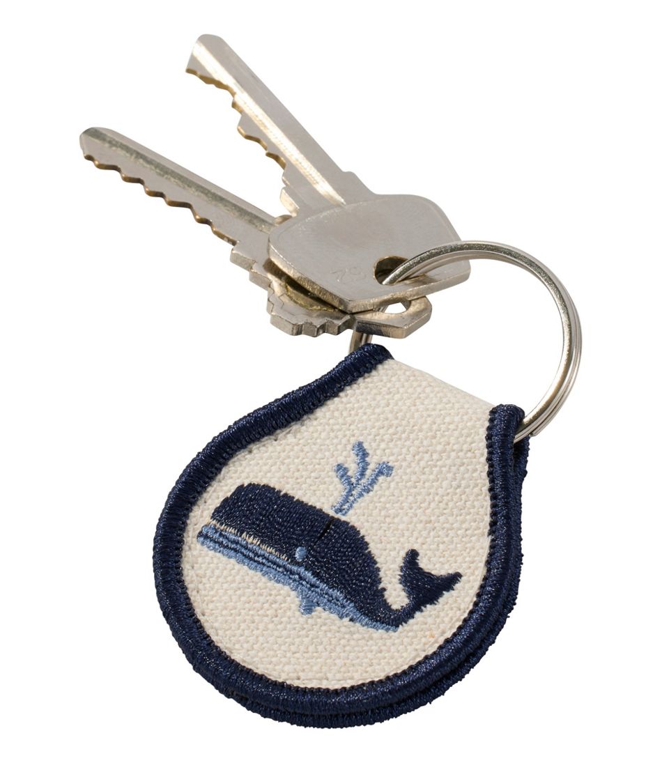 Embroidered Patch Charm, Whale