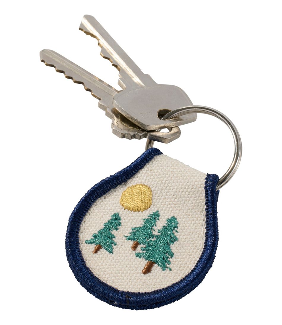 Embroidered Patch Charm, Trees