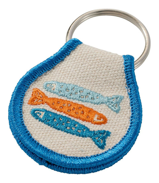Embroidered Patch Charm, Fish