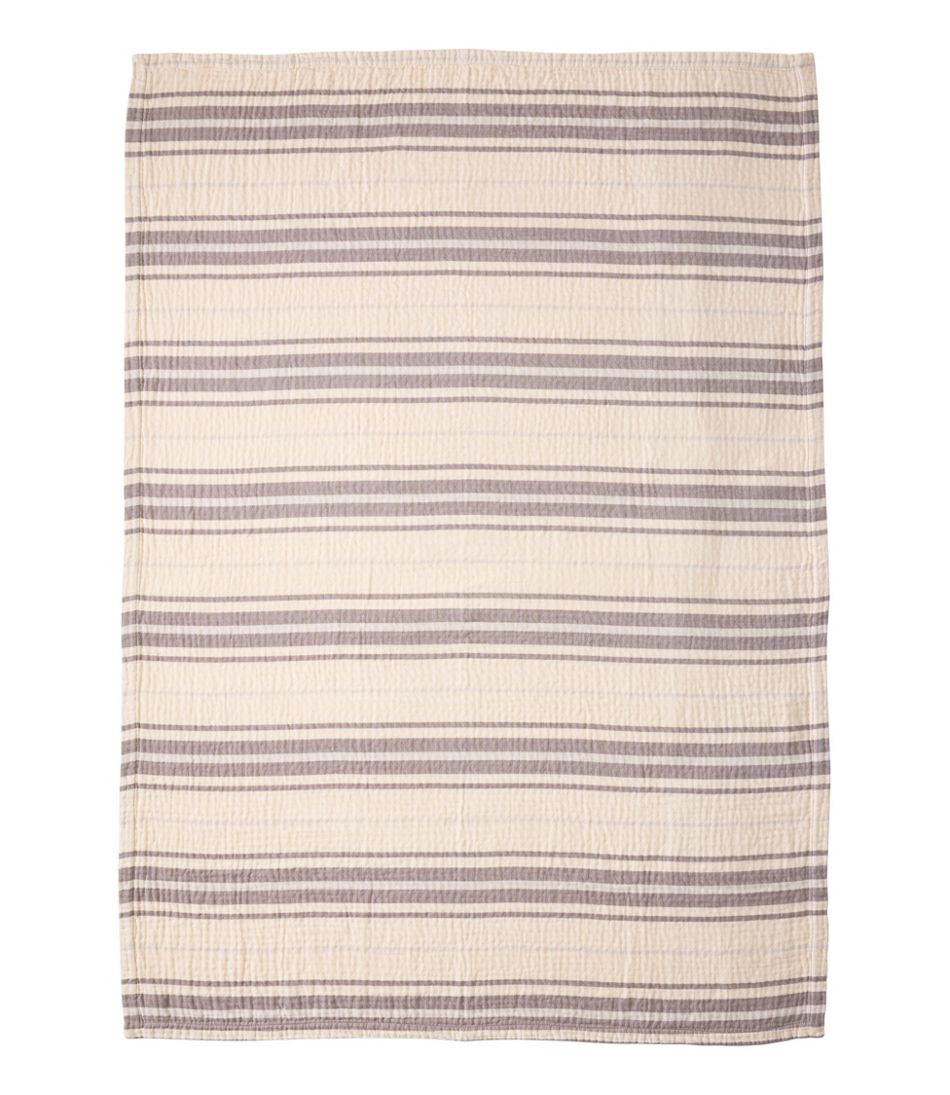 Lightweight Cotton Gauze Throw, Stripe