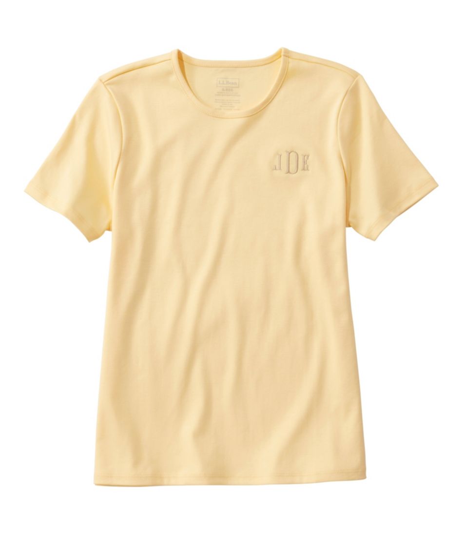 Women's Pima Cotton Tee, Short-Sleeve Crewneck