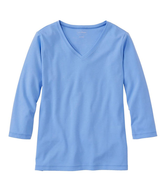 Women's V-Neck, Three-Quarter-Sleeve
