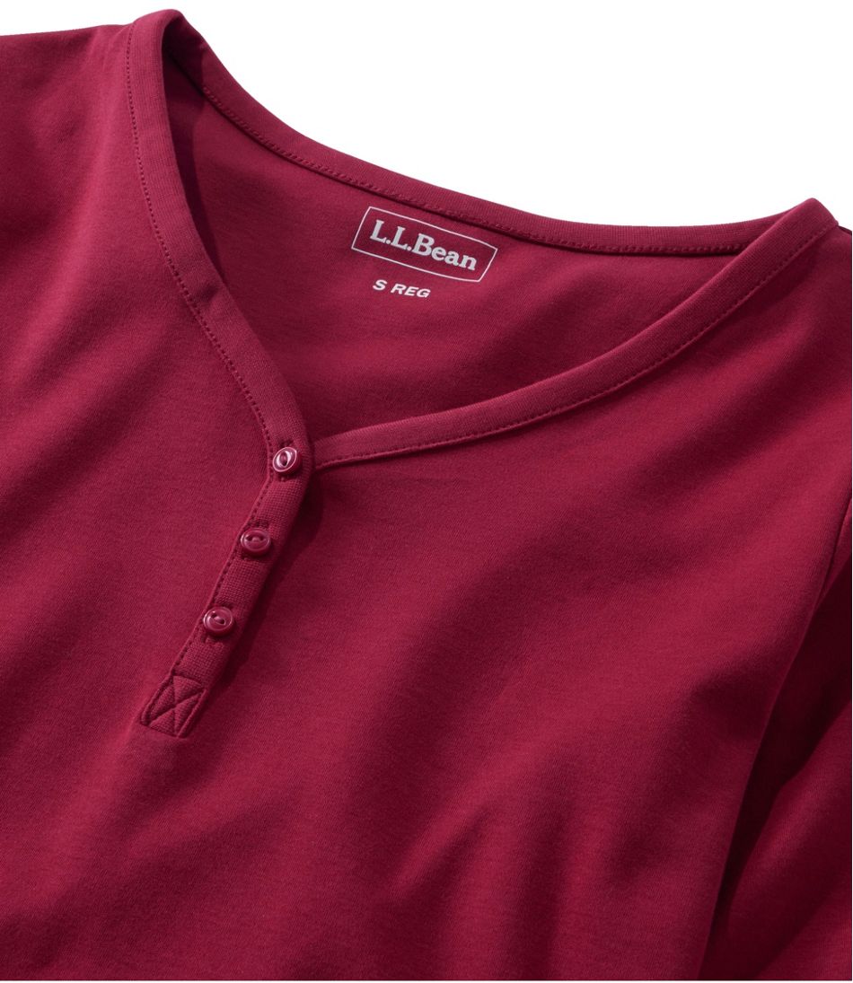 Women's V-Neck Henley, Long-Sleeve
