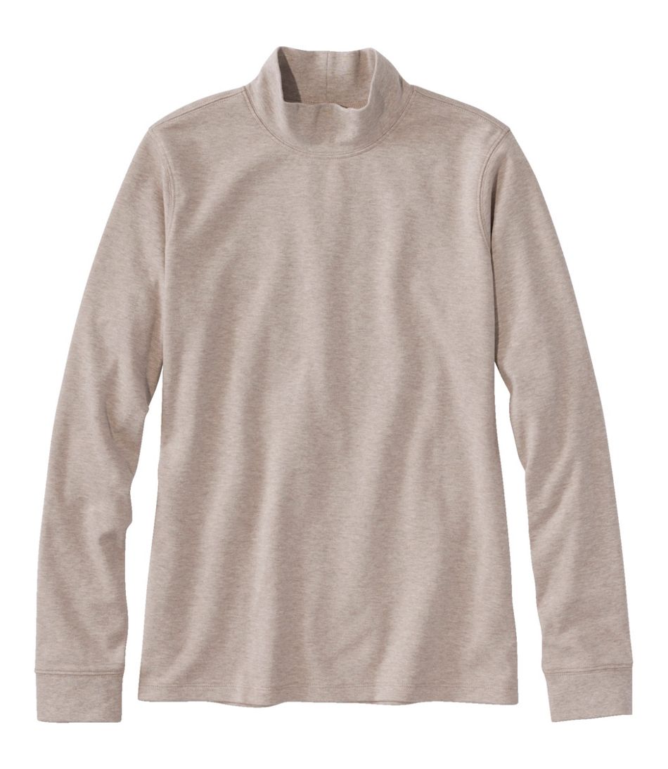 Women's Interlock Mock-Turtleneck, Long-Sleeve