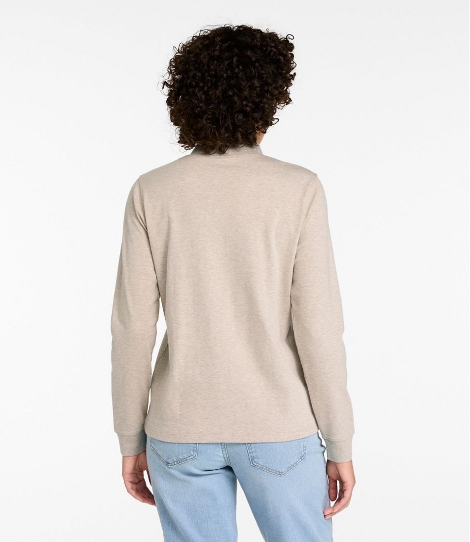 Women's Interlock Mock-Turtleneck, Long-Sleeve