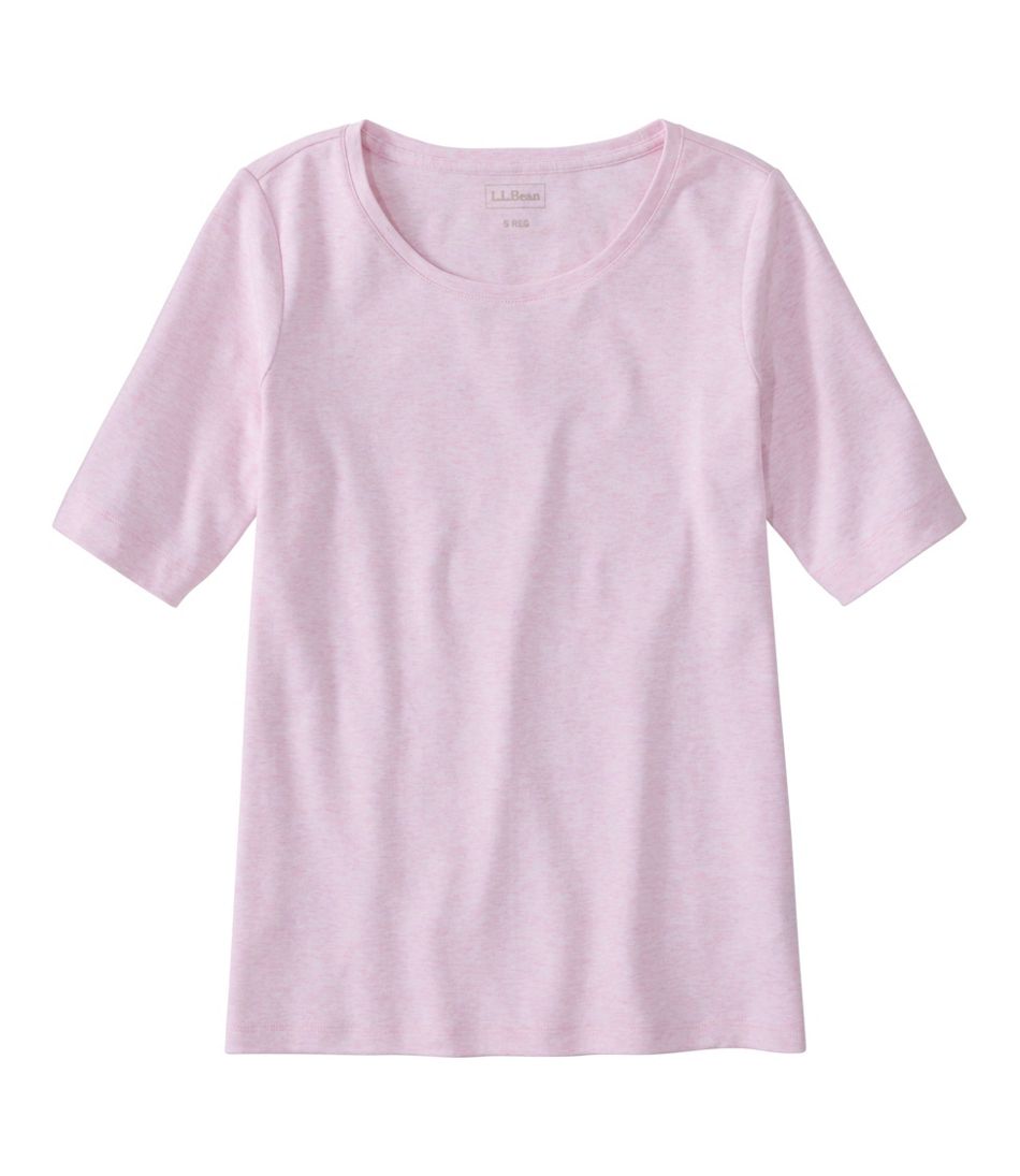 Women's Jewelneck Tee, Elbow-Sleeve