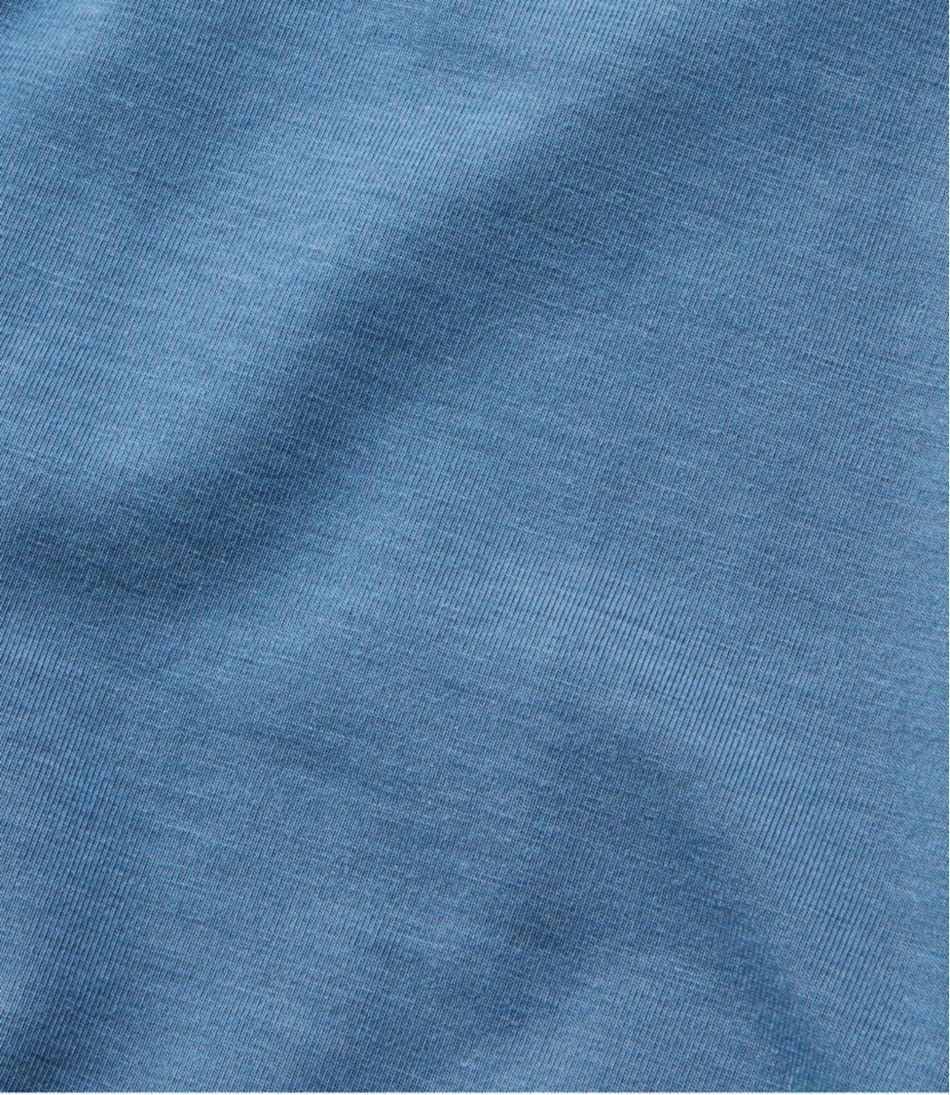 Women's Soft Stretch Supima-Blend Tee, Scoopneck Short-Sleeve