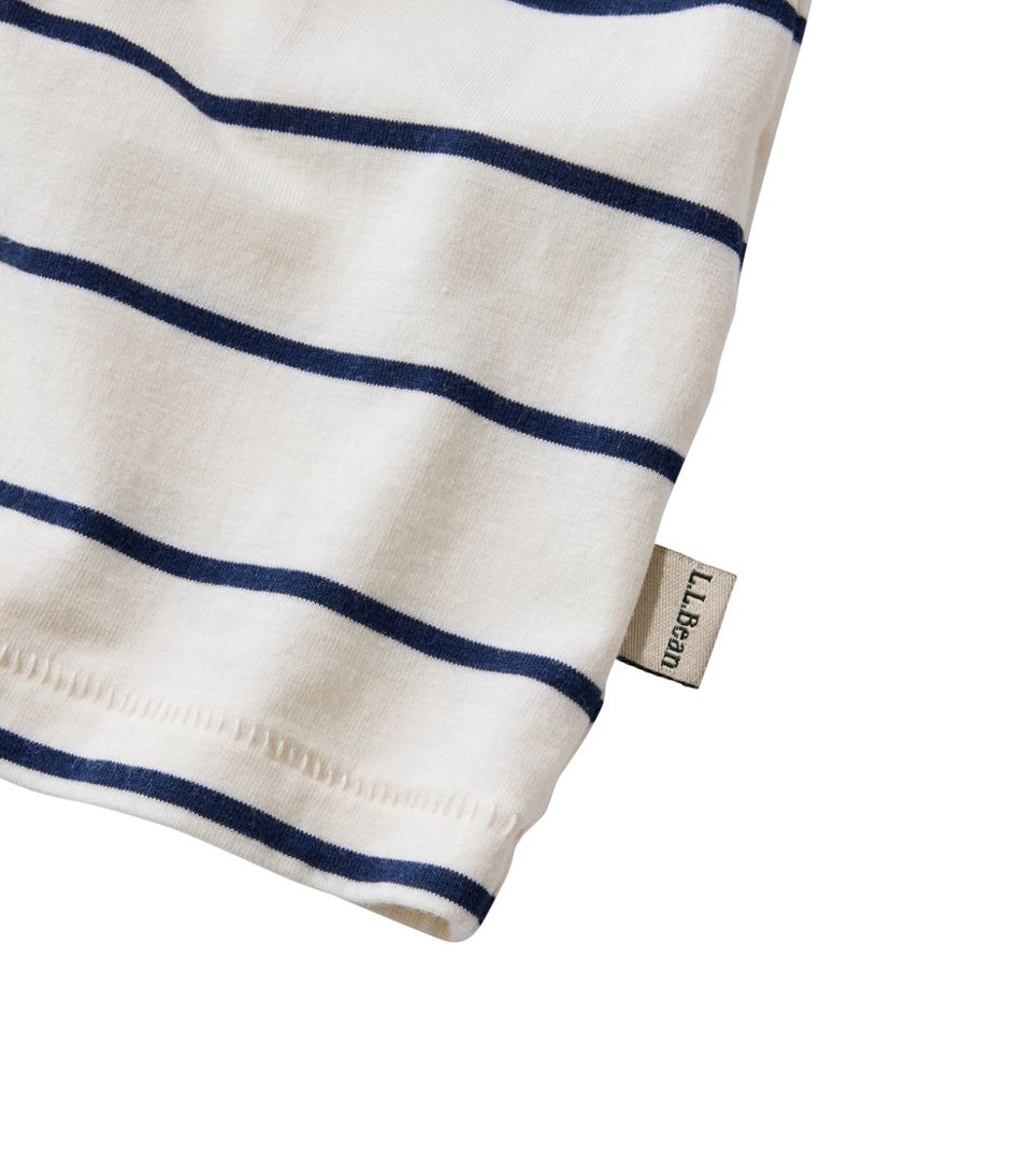 Women's Soft Stretch Supima-Blend Tee, Scoopneck Short-Sleeve Stripe