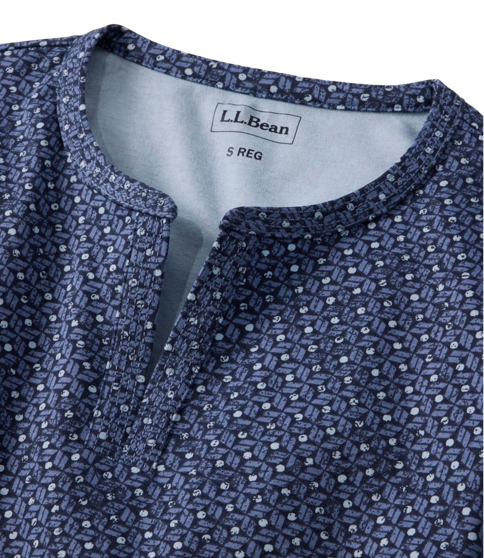 Women's Tee, Three-Quarter-Sleeve Splitneck Tunic Print