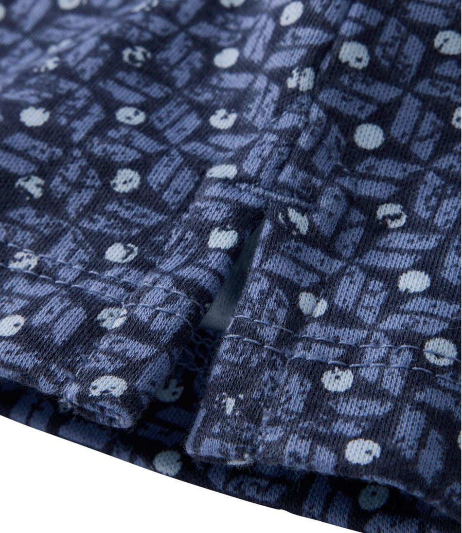 Women's Tee, Three-Quarter-Sleeve Splitneck Tunic Print