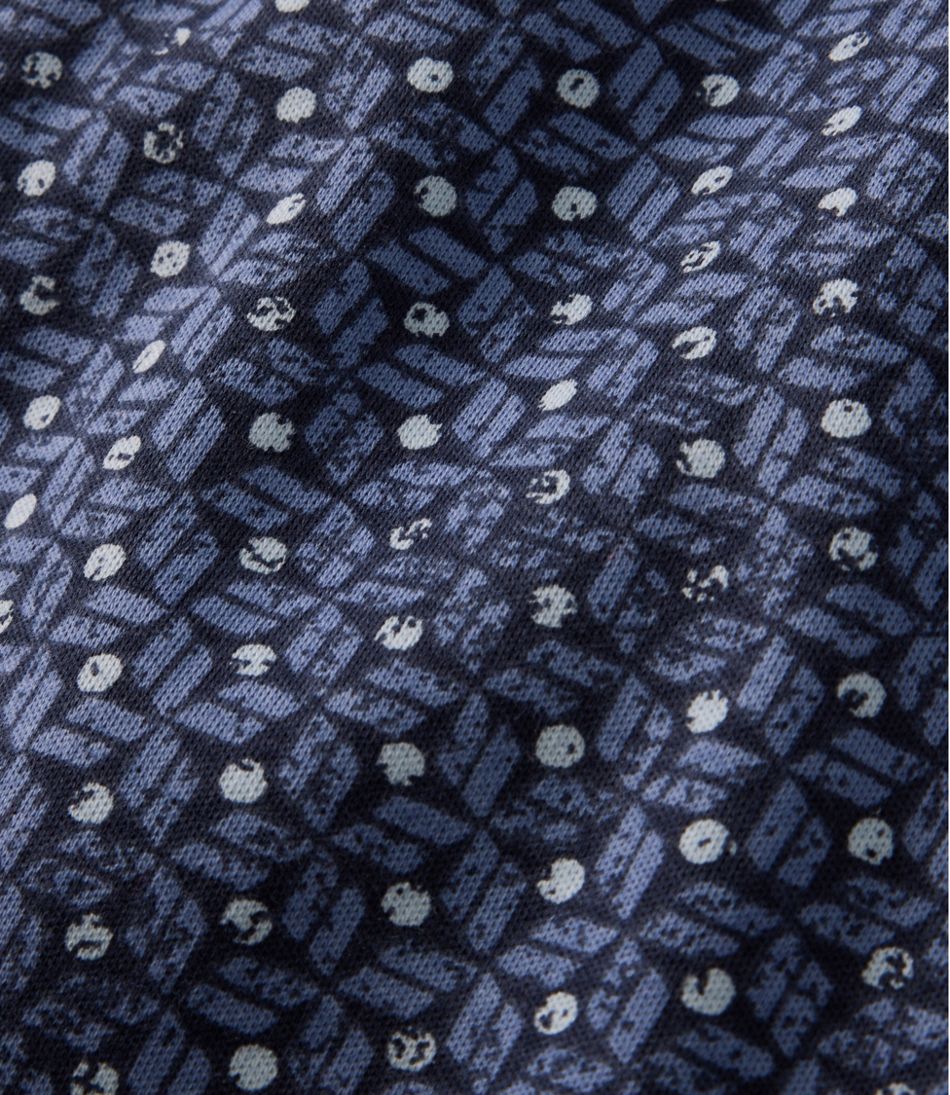 Women's Tee, Three-Quarter-Sleeve Splitneck Tunic Print