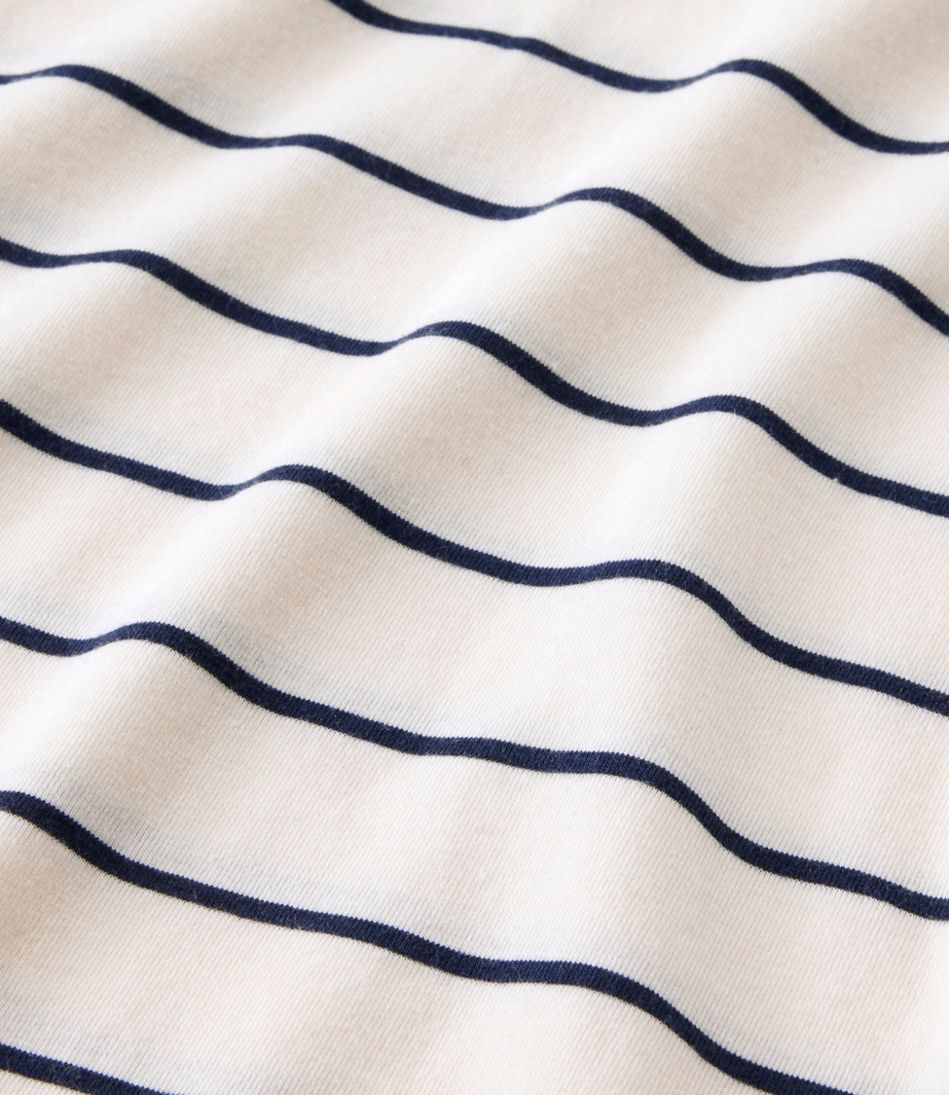 Women's Soft Stretch Supima-Blend Tee, Turtleneck Stripe
